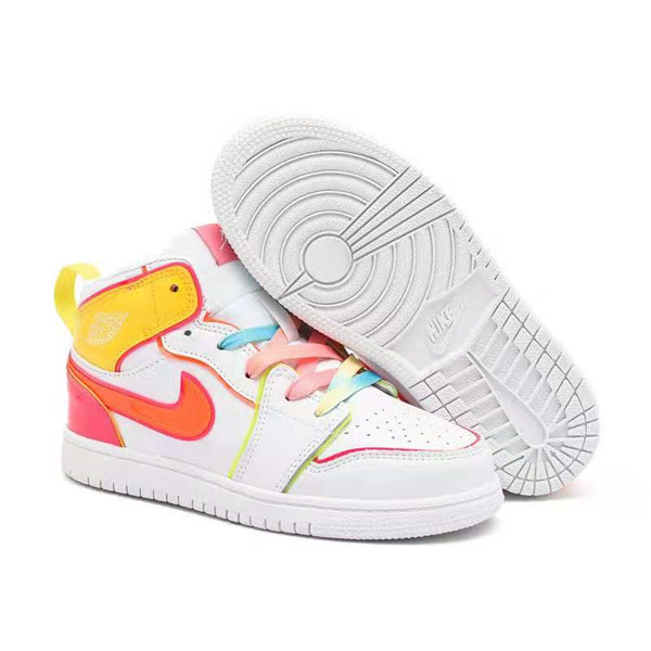 Youth Running Weapon Air Jordan 1 White Shoes 0025